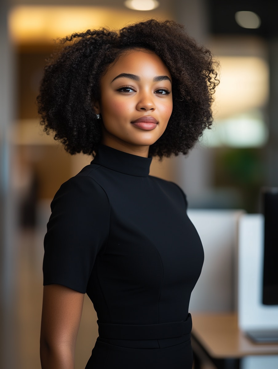 Woman in office setting