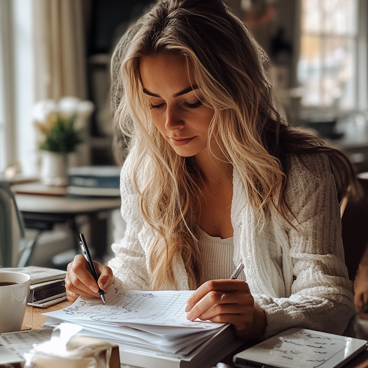 Woman working